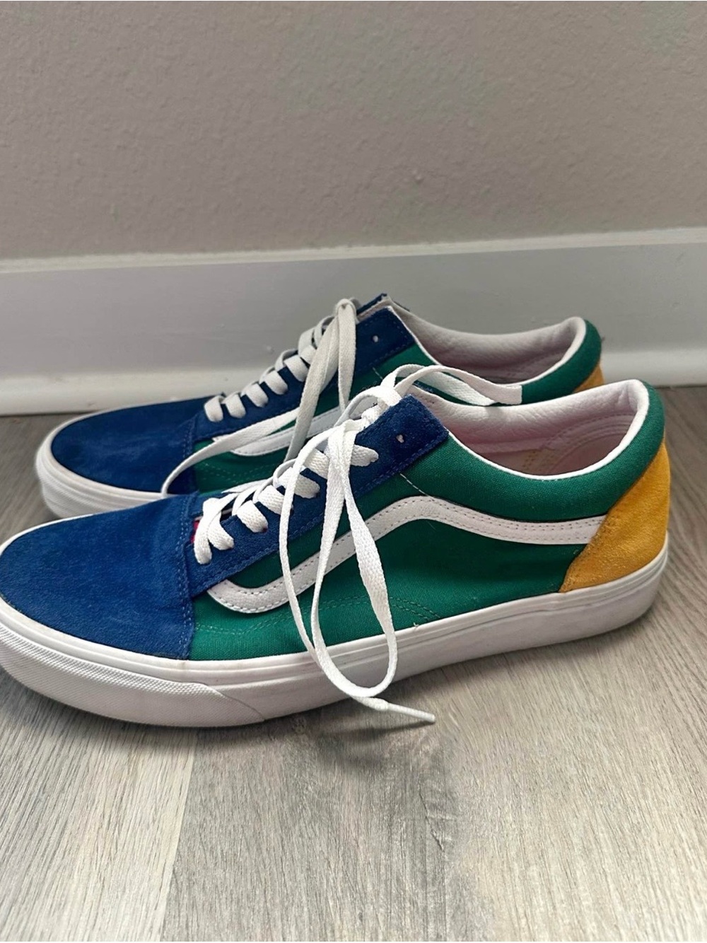 Vans Old Skool Sneaker - Blue, Green & Yellow